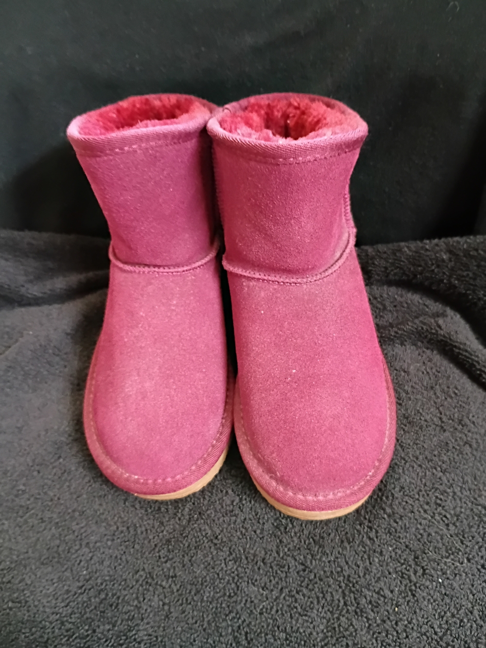 *NWOT* Cozy Shearling-Lined Winter Boots - Berry Pink
